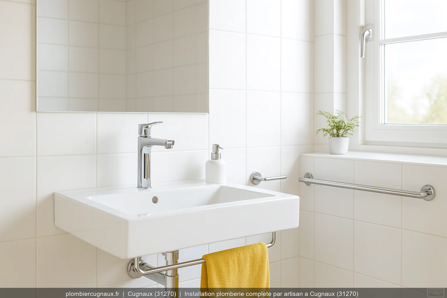 Installation plomberie complete par artisan a Cugnaux (31270)