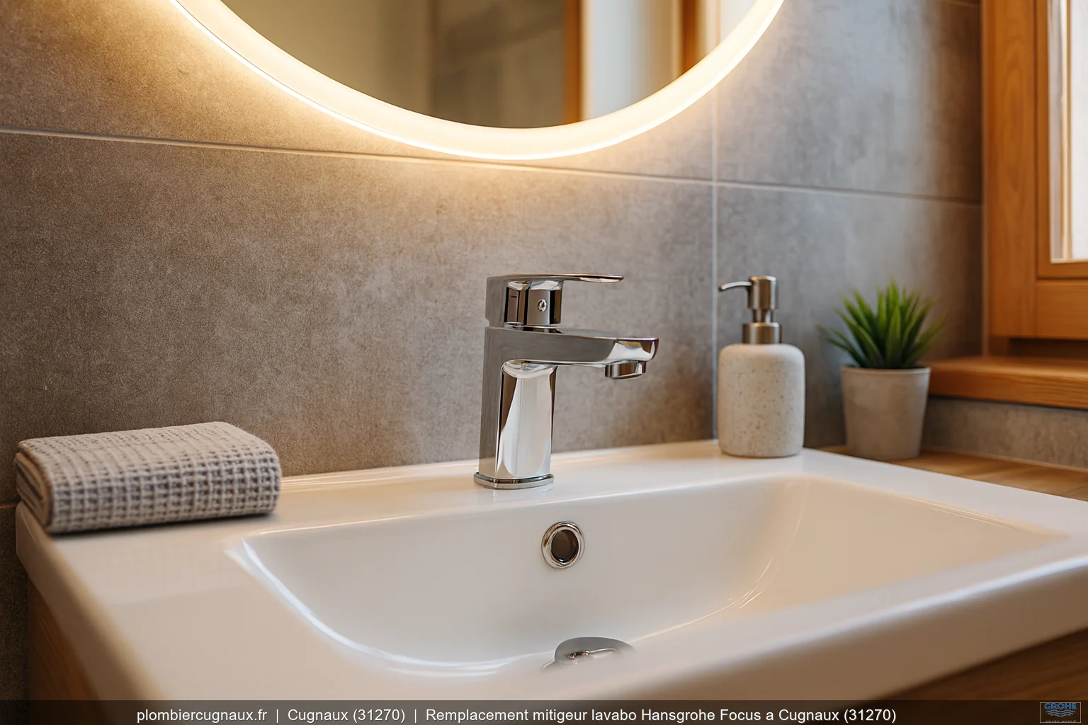 Remplacement mitigeur lavabo Hansgrohe Focus a Cugnaux (31270)